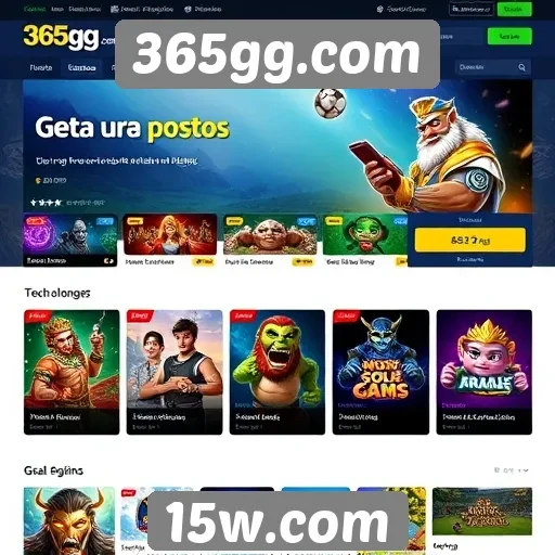 Interface e experiência do usuário no 365gg.com